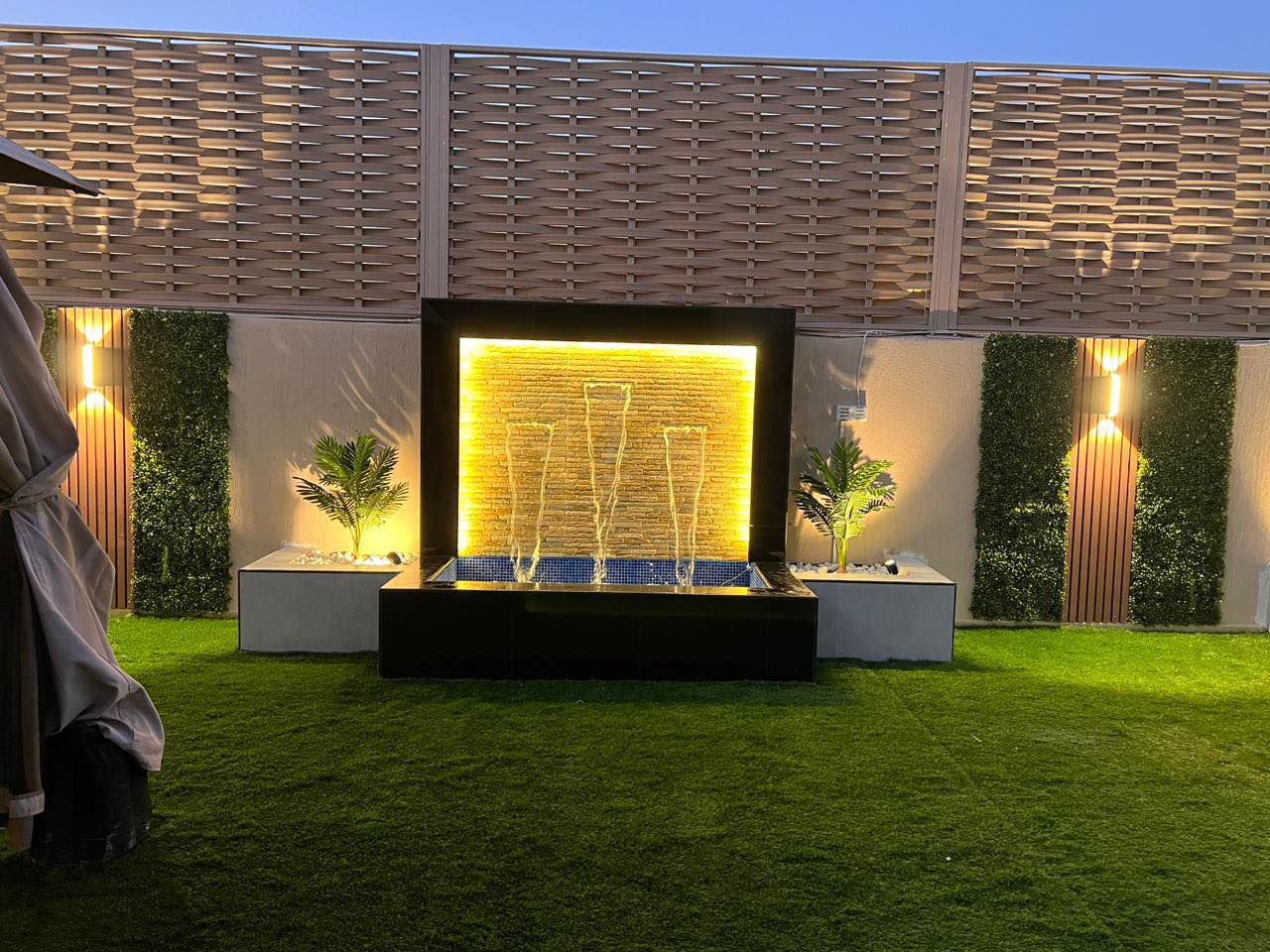 تركيب الشلالات والنوافير 